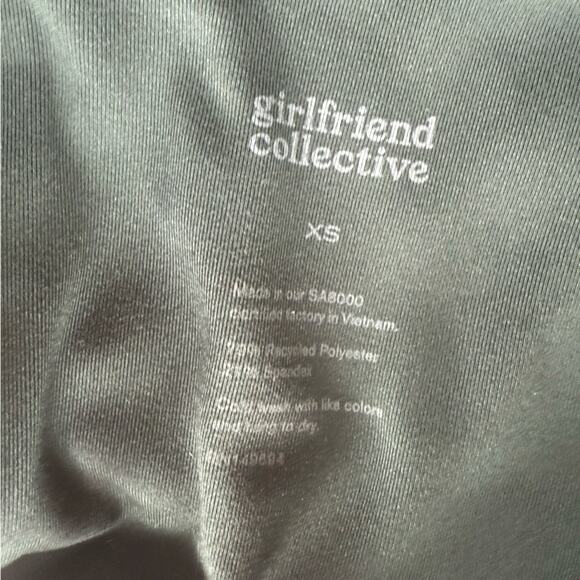 Girlfriend Collective High Rise Run Shorts Green Compression Women’s Extra Small - Picture 4 of 4